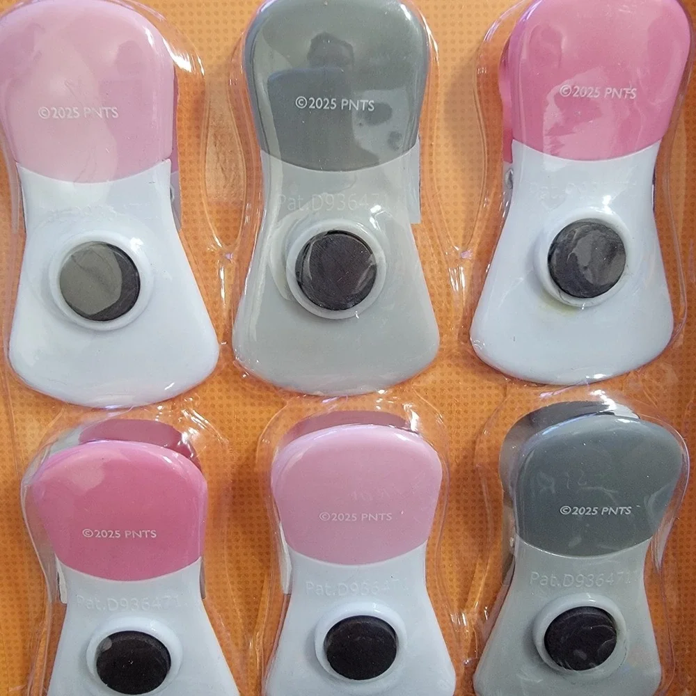 PEANUTS Snoopy Woodstock‎ 6 Pack Magnetic Bag Clips Pink Pumpkins Halloween